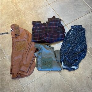 NEW Velvet Heart Blouse bundle X Four! Small